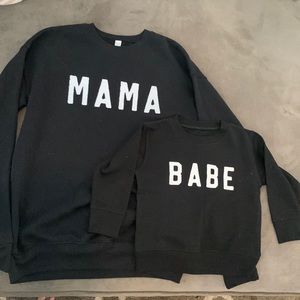 MAMA & BABE sweatshirt set